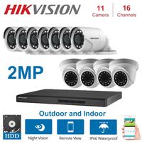 Wholesale Systems Hikvision Monitoring Kit DS HGHI F1 N DVR STUKS DS CE56D0T IRF DS CE16D0T IRF Cctv Systeem Kits