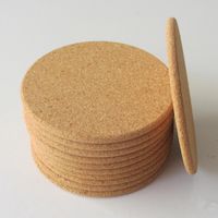 Wholesale 500pcs Classic Round Plain Cork Coasters Drink Wine Mats Cork Mats Drink Wine Mat Ideas for Wedding Party Gift GWF2471
