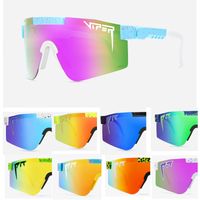 Wholesale 2021 Original Pit Viper Sport google TR90 Polarized Sunglasses for men women Outdoor windproof eyewear UV Mirrored lens gift