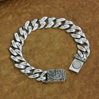Wholesale 925 Sterling Silver Magnetic Button Bracelet Charms Cross Link Chain TA218