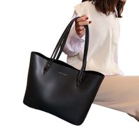 Wholesale Cross Body Women PU Leather Tote Bag Elegant Shoulder Large Capacity Daily Work Handbag