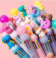 Wholesale Small fresh creativity lovely new style oil pen multi function multi color ball point pen Children and adults can use