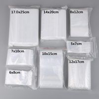 Wholesale 100pcs Plastic Zip Lock Plastic Bags Reclosable Transparent Jewelry Food Storage Bag Kitchen Package Bag Clear Ziplock Bag