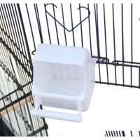 Wholesale Waco Large Bird Cage inch Roof Top Steel Wire Plastic Feeders Quaker Parrot Cockatrice Sun Parakeet Green Chee qylQrq packing2010