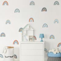 Wholesale Wall Stickers Styles Rainbow Cartoon For Children Room Early Education Center Kindergarten Bedroom Decoration Arrangement