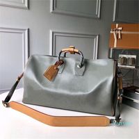 Wholesale luxurys designers bags capacity Duffel bag Women Travel Tote Men Boston Handbags Coated Canvas Soft Sided Leather Suitcase Luggage