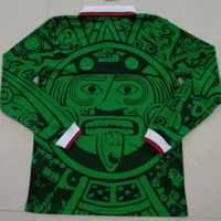Wholesale tops MEXICO RETRO soccer jerseys long sleeve VINTAGE BLANCO Hernandez Thai Quality uniforms Football shirt Embroidery camiseta futbol shirts size s xxl