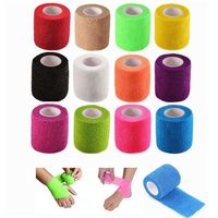 Wholesale 12 PACK Self Adhesive Bandage Wrap Vet Wrap for Pets Stretch Self Adherent Tape for Athletic Sports2 CM Width