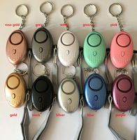 Wholesale 130db Egg Shape Self Defense Alarm Girl Women Security Protect Alert Personal Safety Scream Loud Keychain Alarm systems