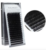 Wholesale NAGARAKU eyelash extension synthetic mink rows case mm B C D J mix premium natural individual sets