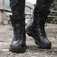 Wholesale Men s Military Boot Combat Mens Chukka Ankle Gumboot Tactical Big Size Army Boot Male Shoes Safety Motocycle Boots T200327