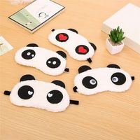 Wholesale Black Mask Bandage On Eyes For Sleeping Cartoon Panda Relaxing Ice Or Compress Eyeshade a41