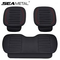Wholesale Car Seat Covers Est Breathable Interior Cover Set PU Leather Cushion Black Pad Mat Auto Supplies Chair Accessories1