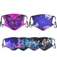 Wholesale Face Mask Anti Dust Designer Washable Sports Dustproof Riding Masks Outdoor Butterfly Print Mouth Cotton Cycling Women