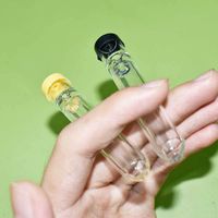Wholesale Transparent Smoke Pipe Glass Acrylic Straight Tube Smoking Accessories New Products Home Office Men Pipes Hot Sale jla M2
