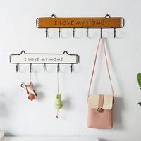 Wholesale Hooks Rails Wall Mounted Clothes Hanger Hat Key Holder Laundry Coat Rack Hanging Storage Shelf For Home1