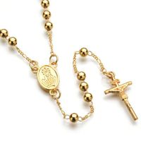 Wholesale Beaded Religious Necklace Hot Sale New Item Jewelry Personalized Christian Cross Pendant Necklaces Designer Jewelry