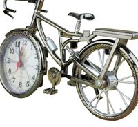 Wholesale Retro Bicycle Shaped Alarm Clock Student Family Fashion Metal Table Clocks Home Furnishing Decoration Originality yl J2
