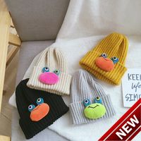Wholesale Baby Hat Autumn and Winter Korean Fashion Girl Boy Net Red Knitted New Super Cute Woolen TF