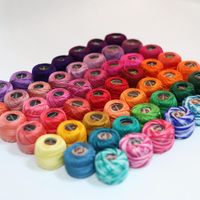 Wholesale Yarn Colors Pearl Cotton Embroidery Thread Size Crochet Needlepoint Grams Double Mercerized Egyptian Mete