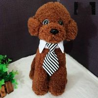 Wholesale Pet Cat Dog Apparel Necktie Adjustable striped Puppy Tie Accessories for Small Dogs Wedding Holiday Party Gift