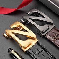 Wholesale New men s belt Z type automatic buckle belt