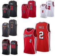 Wholesale 2 Lonzo Ball jersey LAVINE DeROZAN Basketball Jerseys Men Youth S XXL black red white city wear