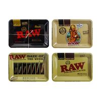 Wholesale Small Size Types of Smoking Rollin Tray Metal Tabacco Cigarette Herb Raw Rolling Papers Pipes cm cm Handroller