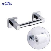 Wholesale Bathroom Toilet Paper Holder Spring Loaded Toilet Tissue Paper Roll Holder Wall Mounted Stainless Steel Chrome