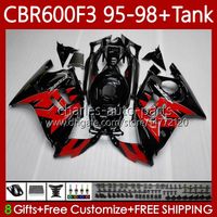 Wholesale Body Tank For HONDA CBR F3 F3 CC FS Bodywork No CBR600 FS CBR600F3 CBR600FS CBR600 F3 CC Fairings Kit glossy red