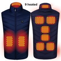 Wholesale 2020 New Men Women Electric Heated Vest S XL Heating Waistcoat Thermal Warm Clothing Feather Hot Sale Winter Jacket