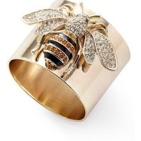 Wholesale gold bee solid ring for sale big lady birthday band fashion ring for woman rings