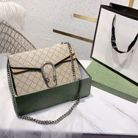 Wholesale luxury designer women bags ladies handbag messenger shoulder Bacchus bag snake head metal buckle chain leather letters brand coin purse high quality