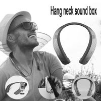 Wholesale Hbs w120 Bluetooth Headphones Retractable Earbuds Neckband Wireless Headset Sport Earphones with Mic noise headphones hbs w120