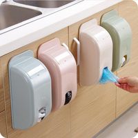 Wholesale Storage Boxes Bins Wall Mount Container Holder Garbage Bag Dispenser Recycle Box Plastic Kitchen Grocery Organizer Housekeeping1