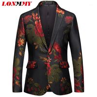 Wholesale Men s Suits Blazers LONMMY Formal Wear Men For Wedding Tuxedos Mens Clothing Slim Fit Blazer Jacket Cotton polyester Man XL1