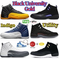 Wholesale With Box s Black University Gold Dark Concord basketball shoes indigo Reverse Flu Game taxi utility twist royalty sneakers low easter men sports trainers