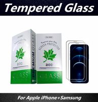Wholesale Protective Protectors on For iPhone Plus X S XR XS Max Mini Pro Max screen Tempered Glass Samsung Galaxy S21 S20 Note20 Ultra A52 LG Huawei mm