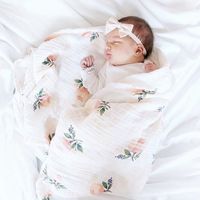Wholesale A bamboo baby swaddle baby muslin blanket quality better than Aden Anais Baby Multi use big diaper Blanket Infant Wrap Y201009