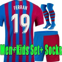 Wholesale Thai Soccer Jerseys MEMPHIS PEDRI ANSU FATI Ferran Torres Men Adult Kids Short Socks Full Set Kits DEST Camisetas Football Shirts unifrom