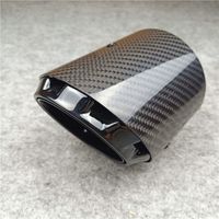 Wholesale 1 Piece Glossy Carbon fiber Exhaust pipe For CX cx cx Mazda Axela Atenza Stainless Steel Muffler tip Tailpipe