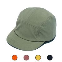 Wholesale 5 Panels Cap Short Brim Baseball Hat for Women Flat Bill Blank Camping Gorras Solid Color Low Crown Classic Adjust Men Gorro