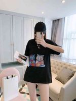 Wholesale High quality women s T shirts tops high end trend men and women the same style G brand cat black