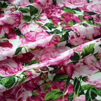 Wholesale Width cm dye flowers kids cotton fabric for dress tissus au metre en coton tecidos a metro chinese DIY tissus au meter telas1