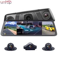 Wholesale Car DVRs Channel Lens G quot Car DVR Camera GPS Video Recorder Android Wifi Rearview Mirror Dash Cam Auto Registrar With Special Mount