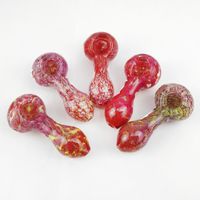 Wholesale Glass Smoking Pipe Pink Purple Pipes HOT SALE MANUFACTURE Hand Pipes Spoon Pipe Amazing Heady Glass Best Quality