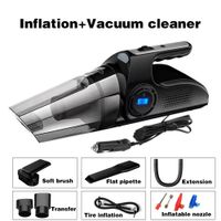 Wholesale Inflatable Pump Portable PSI Car Tire Inflator Vacuum Cleaner Digital Screen Air Compressor With LED Light DC12V For Motorcycle