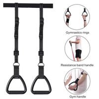 Wholesale Multifunction Gymnastic Rings Resistance Band Cable Machine Gym Handles for Core Workout Crossfit Abdominal Muscle Building