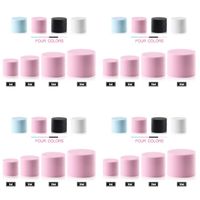Wholesale Double Deck Cream Separate Bottle Frosting Plastic Jars Empty Cosmetic Mask Travel Storage Containers Cylindrical New ll F2
