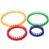 Wholesale Sewing Notions Tools Size Colorful Knitting Machine Loom Set Round Circle Hat Knitter Wool Yarn Needles Hook For Hats Scarves